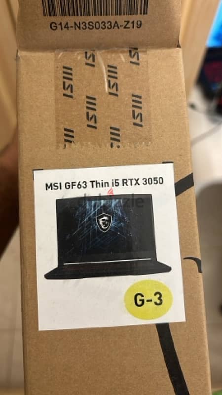 for sale msi gf 63 thin 0