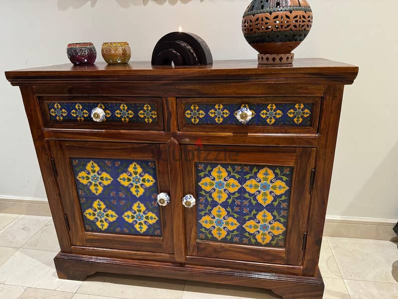 Cabinet with Blue Pottery Tile  - Marina Interiors,excellent condition 9