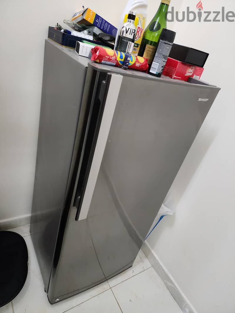 Fridge with Single Steel Bed 0