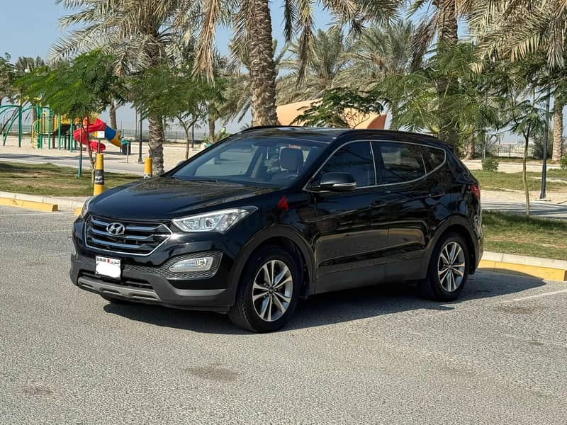 Hyundai Santa Fe 2016 black 1