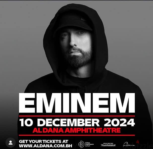 Eminem tickets for sale تذكرتين للبيع 0