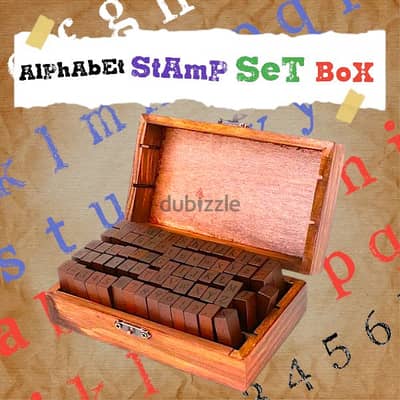 ALPHABET STAMP SET VINTAGE STYLE