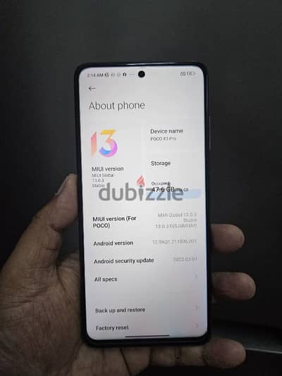 Poco x3 pro. . . . 256GB. . . 8GB