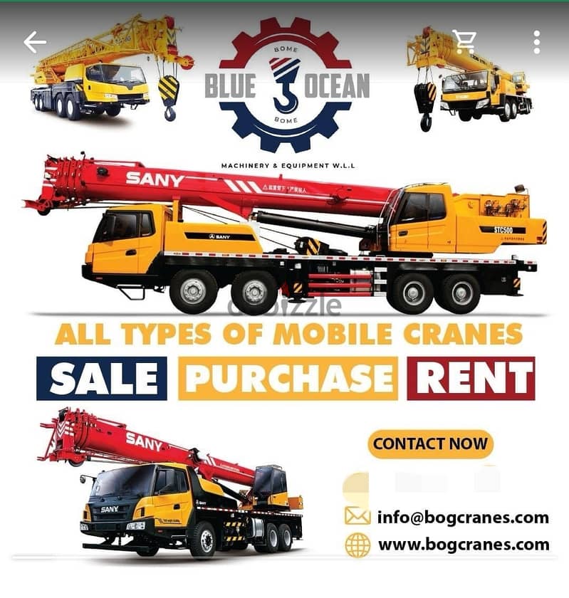 Mobile cranes for sale in Bahrain in best price 9