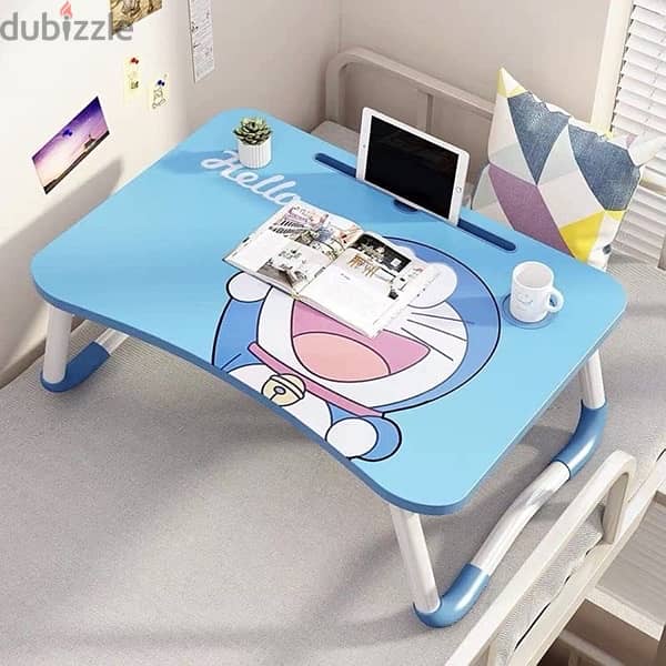 wood cartoon printed laptop table for sale good quality foldable table 1