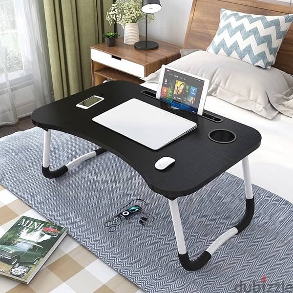 wood cartoon printed laptop table for sale good quality foldable table 3