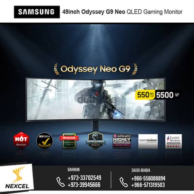 Samsung Odyssey G9 Neo 49" QLED Gaming Monitor – Ultra-Wide, 240Hz