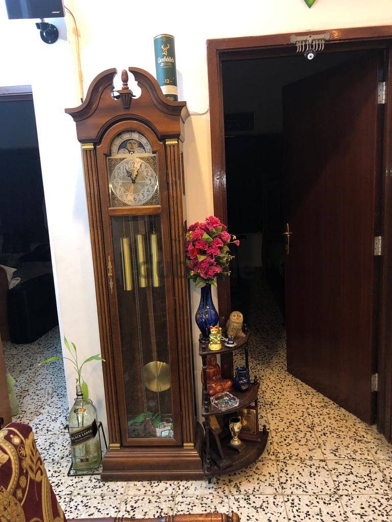 Pearl Grandfather Clock with Moon Face-Rare peice 0