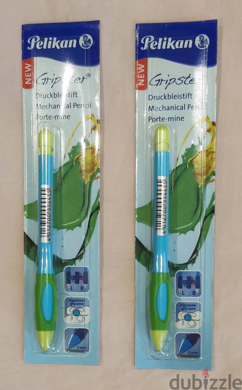 2 Mechanical pencils for left or right handed person 1