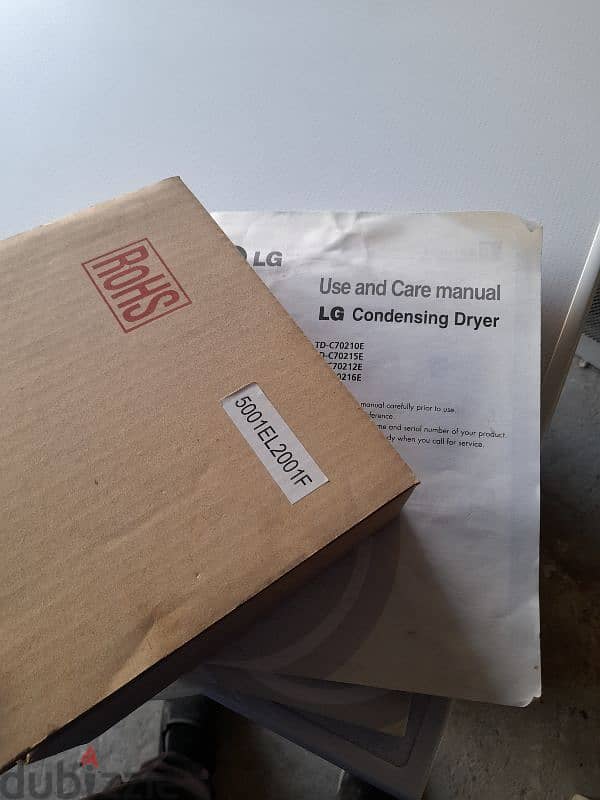 LG dryer 7KG box Pack 6