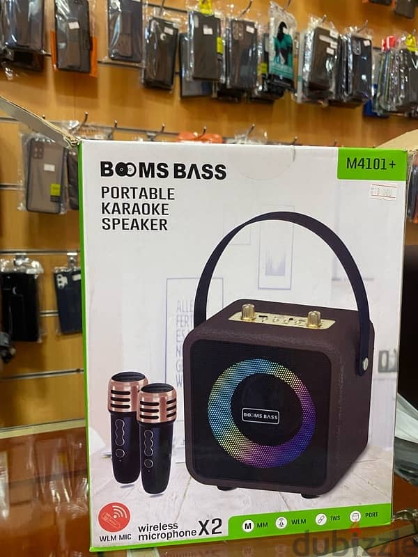 BOMS BASS PORTABLE KARAOKE SPEAKER 0