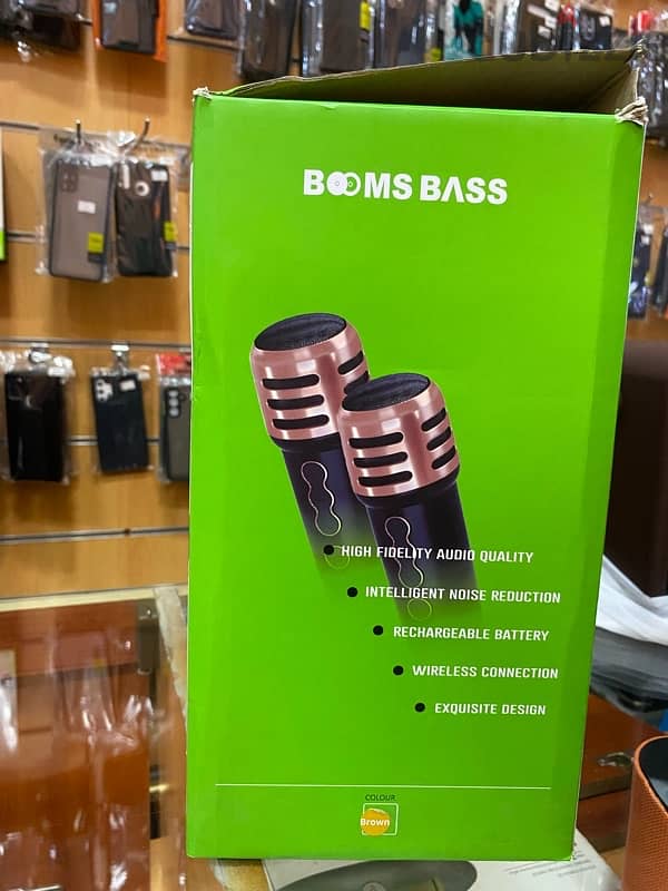 BOMS BASS PORTABLE KARAOKE SPEAKER 1