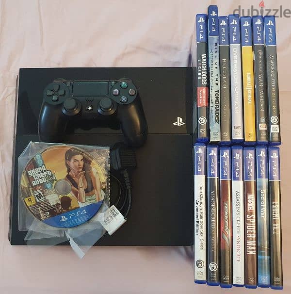 PS4 with 15 popular games 0