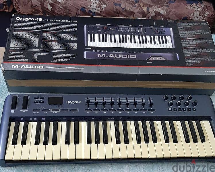 M-AUDIO MIDI KEYBOARD AUDIO STUDIO OXYGEN 49KEY FOR SALE 3