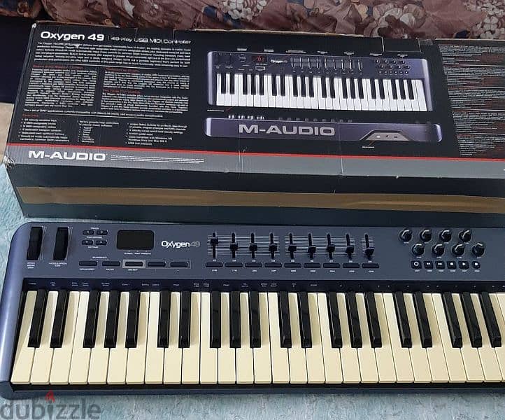 M-AUDIO MIDI KEYBOARD AUDIO STUDIO OXYGEN 49KEY FOR SALE 5