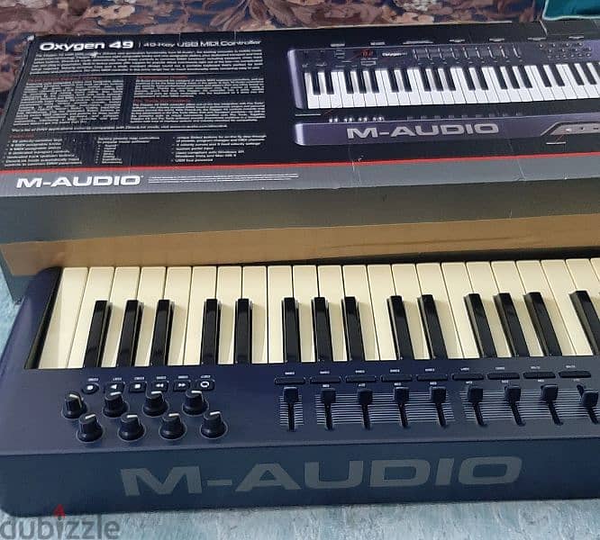 M-AUDIO MIDI KEYBOARD AUDIO STUDIO OXYGEN 49KEY FOR SALE 7