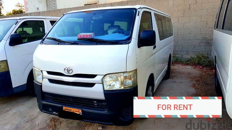 FOR RENT OR LEASE MONTHLY AND YEARLY BASIS toyota hiace 0