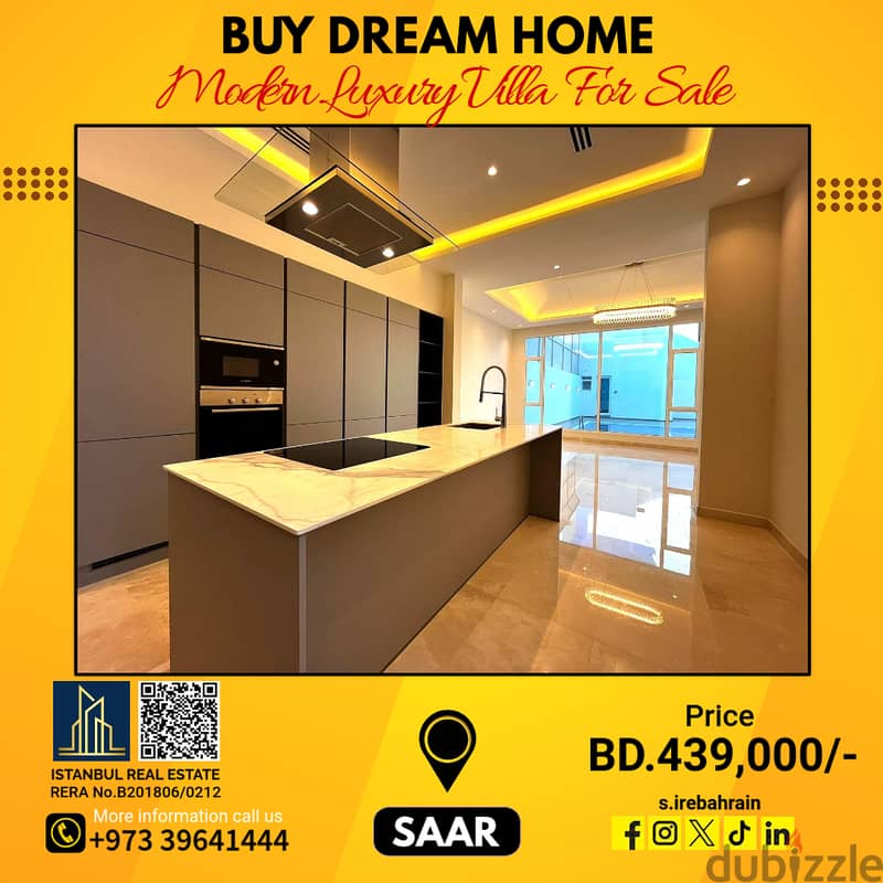 High Luxurious modern villa for Sale in Saraya-1, Saar BD. 439,000/- 4