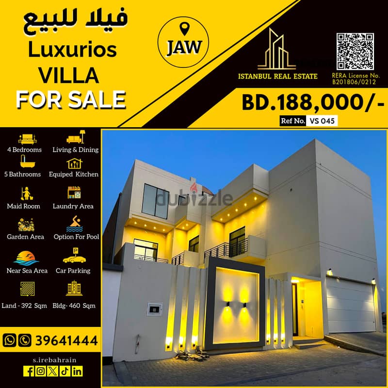 Luxurious Modern Villa for Sale in Jaw - BD. 188,000/- 0