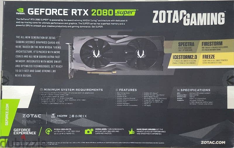 Nvidia Geforce RTX 2080 super 1