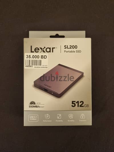 Lexar SL200 Portable SSD 512GB