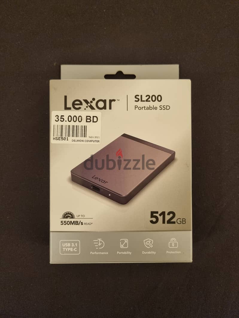 Lexar SL200 Portable SSD 512GB 0