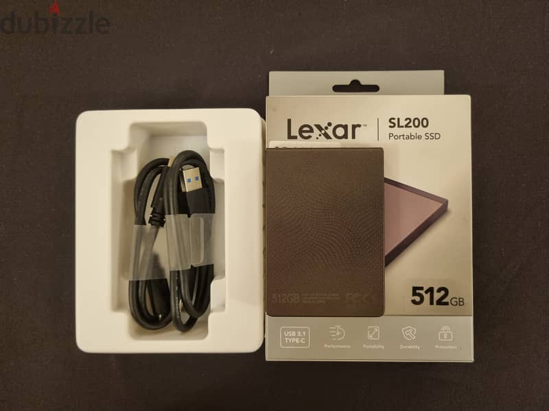 Lexar SL200 Portable SSD 512GB 3