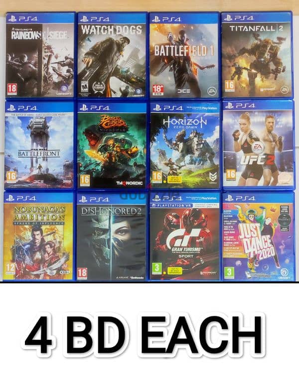 PS4 Games Excellent Condition PS5 Compatible 5