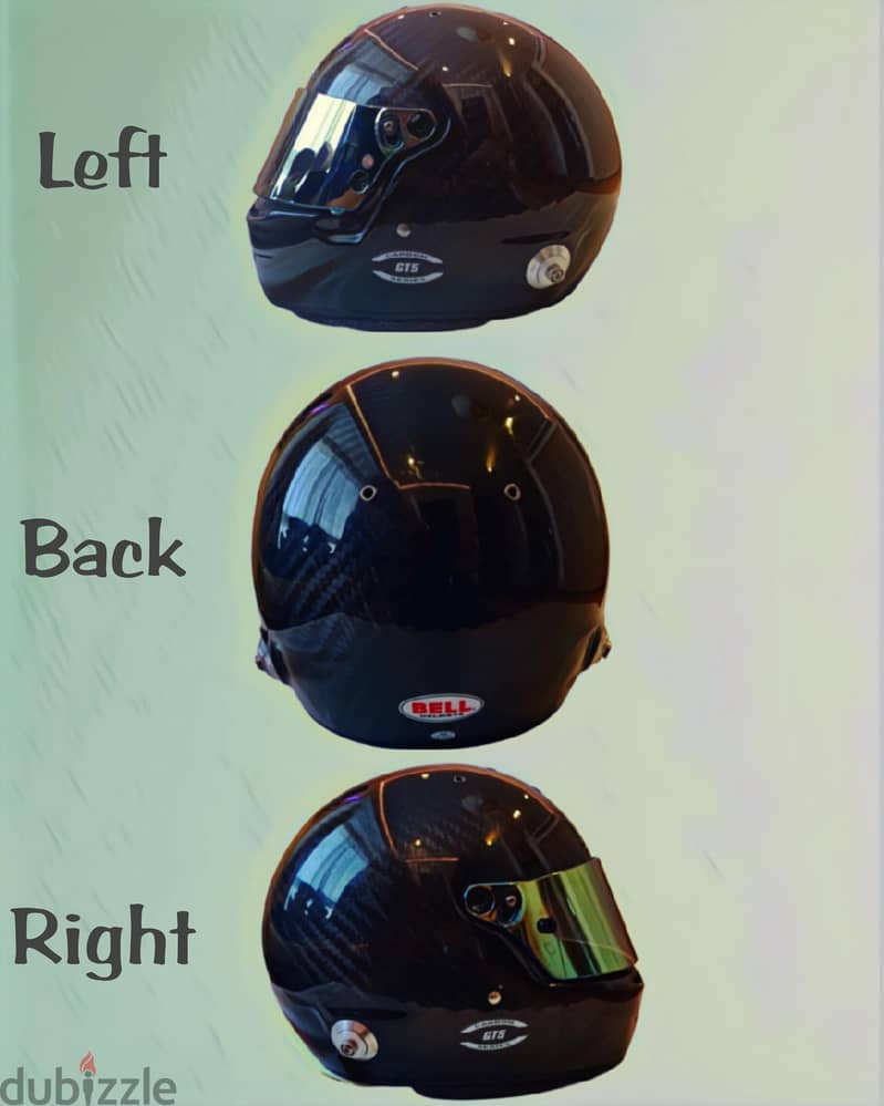 Bell FIA Approved Racing Helmet exposed Carbon FIBer Finish 4