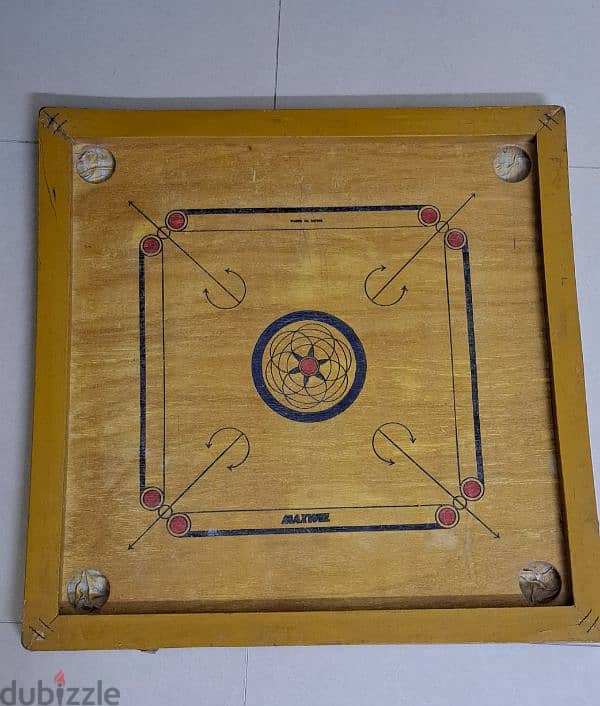 carrom board with coins 2