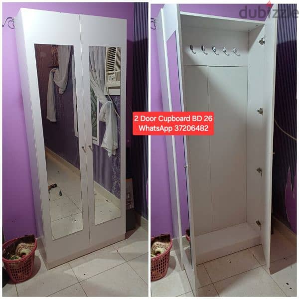 Large size 2 Door wardrobe and other items for sale with Delivery 1