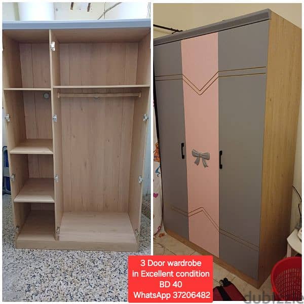 Large size 2 Door wardrobe and other items for sale with Delivery 3