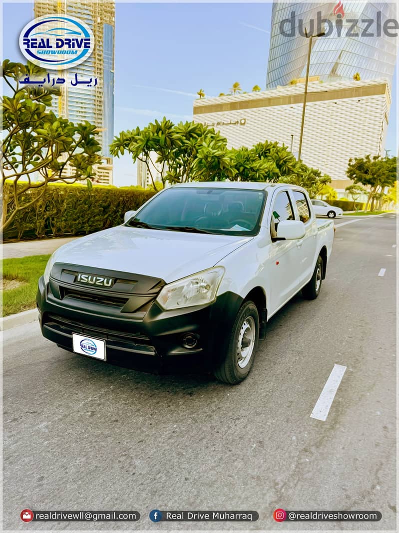 ISUZU D-MAX - DOUBLE CABIN DIESEL PICK UP Y-2020 -2.5L 77000KM WHITE 1