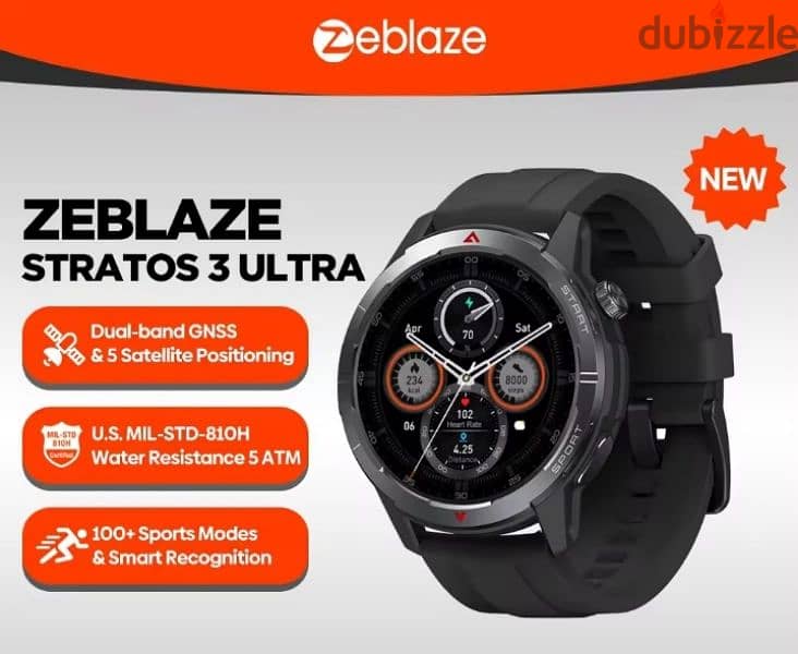 zeblaze stratos 3 ultra watch 0