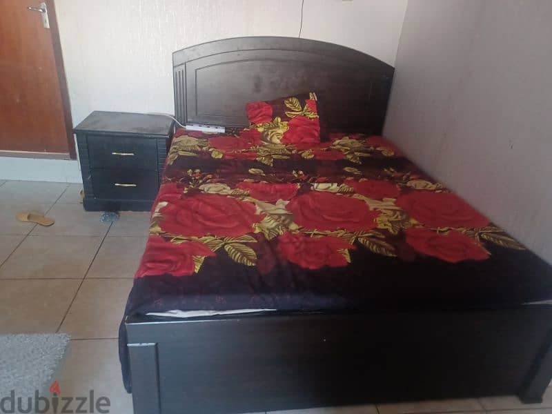 bad  and side table for sale 1