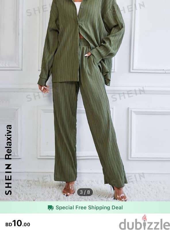 Drop Shoulder Shirt & Pants بدلة محجبات او سفر 2