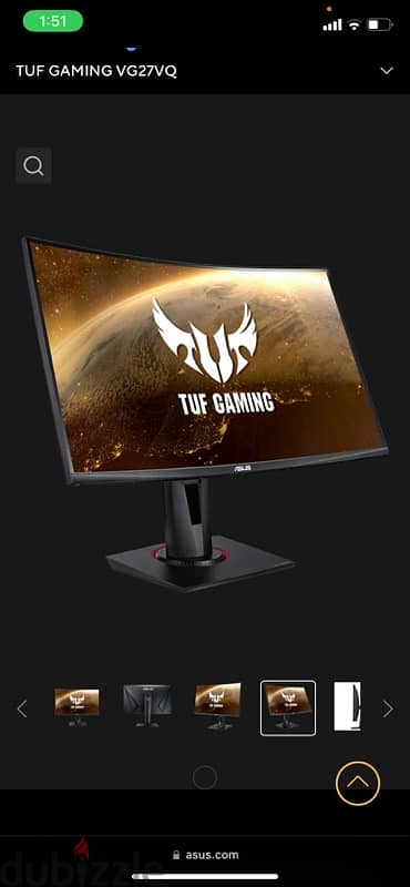 Asus tuf gaming vg27v curved 0