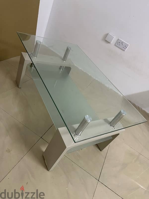 Glass dining table whit chairs and smal  table 37734849 WhatsApp 2