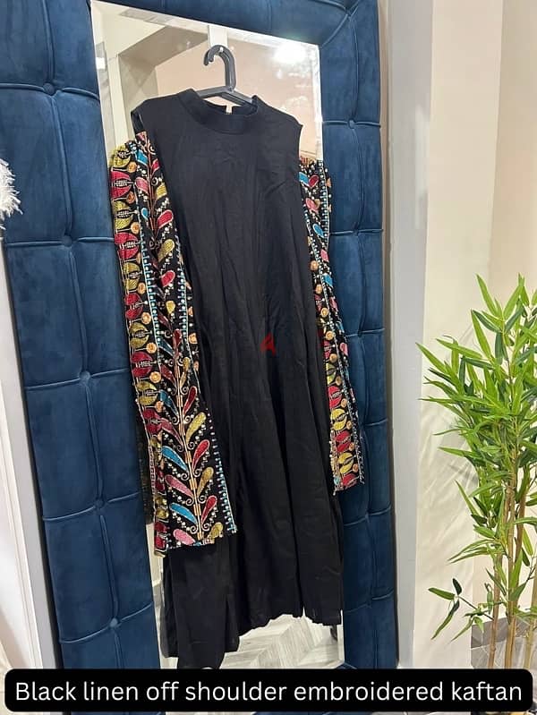 Kaftan linen Dresses, Bahraini Made brand stock clearance 0