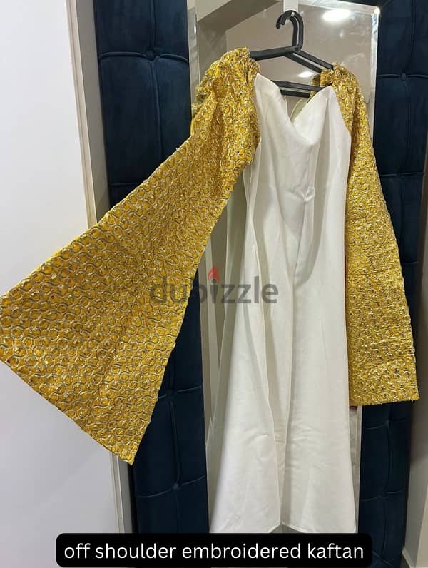 Kaftan linen Dresses, Bahraini Made brand stock clearance 2