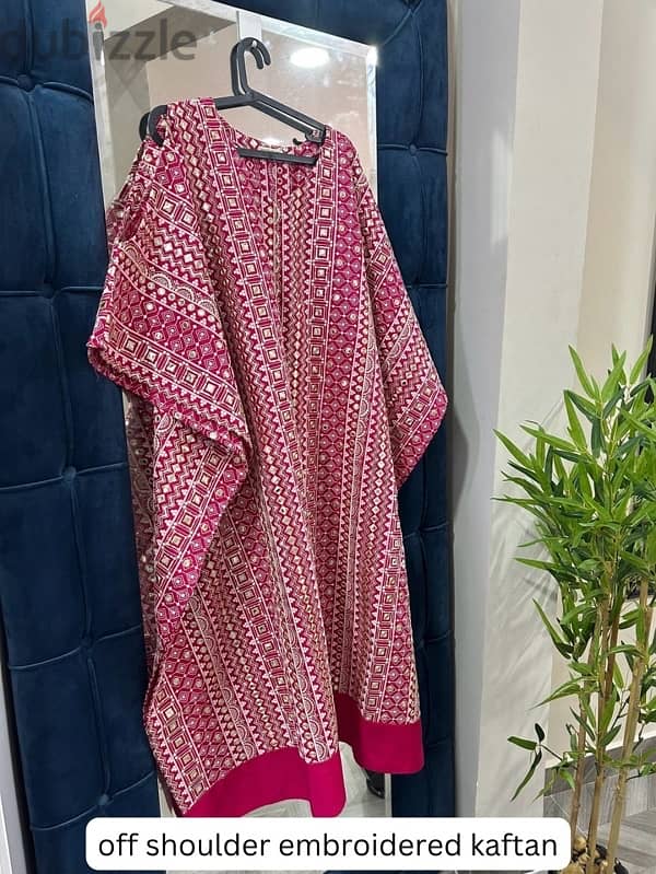 Kaftan linen Dresses, Bahraini Made brand stock clearance 3