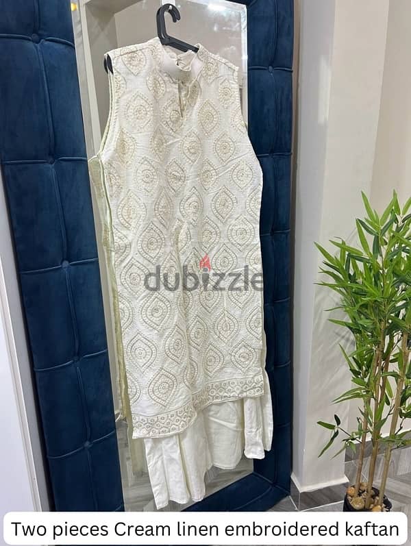 Kaftan linen Dresses, Bahraini Made brand stock clearance 5