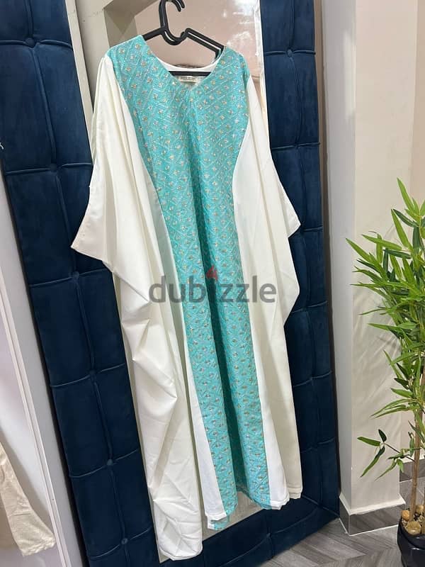 Kaftan linen Dresses, Bahraini Made brand stock clearance 6