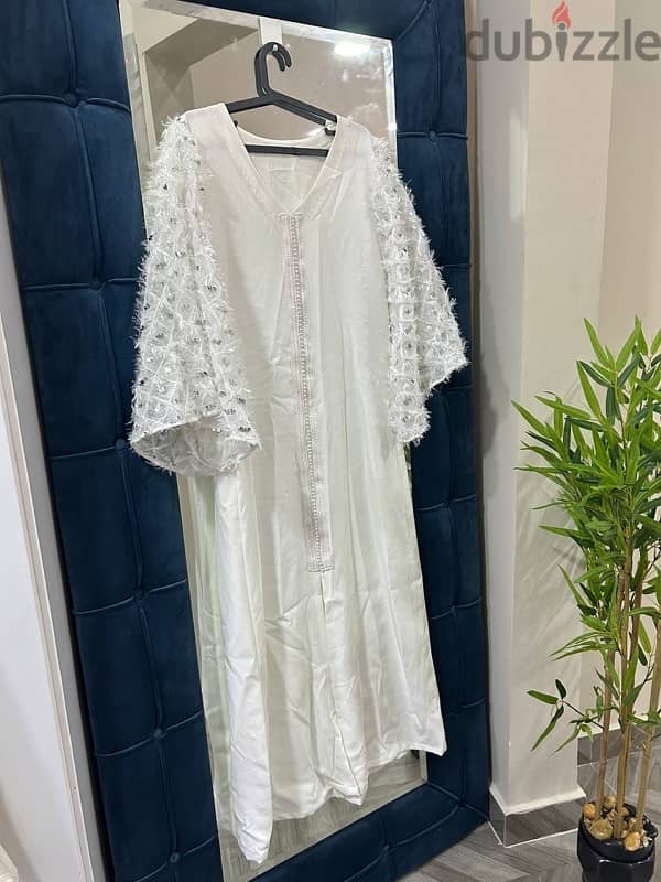 Kaftan linen Dresses, Bahraini Made brand stock clearance 9