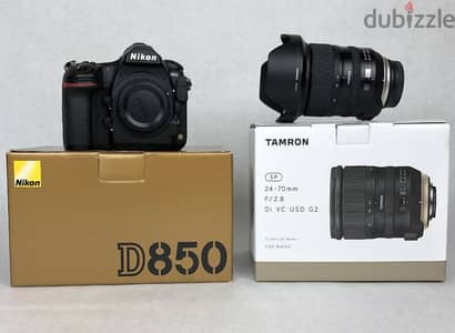 Nikon D850 FX DSLR with Tamron 24-70mm F/2.8 G2 lens