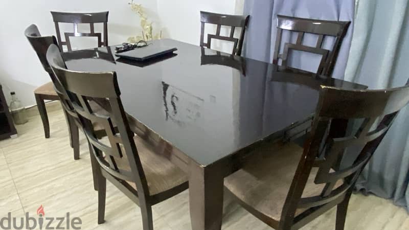 1. Bed-Matress-200*180(good condition)—30bd, 2. Dining table(180*105)—25 0