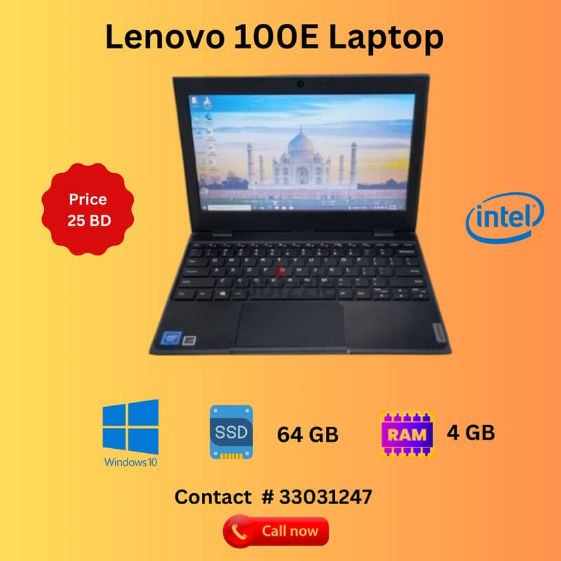  Laptop ! Ram 4GB ! 64GB Storage ! Window 10 0