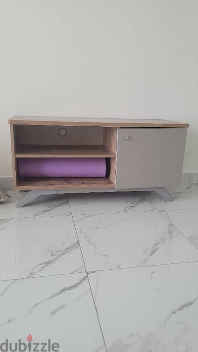 Tv unit table with two serving table