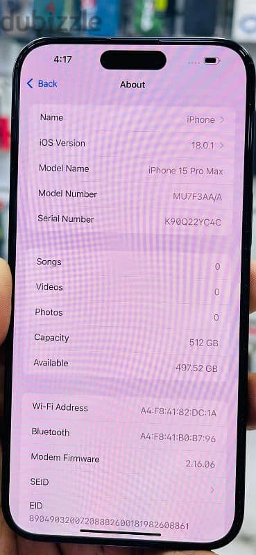 iPhone 15 Pro max 512 GB 1