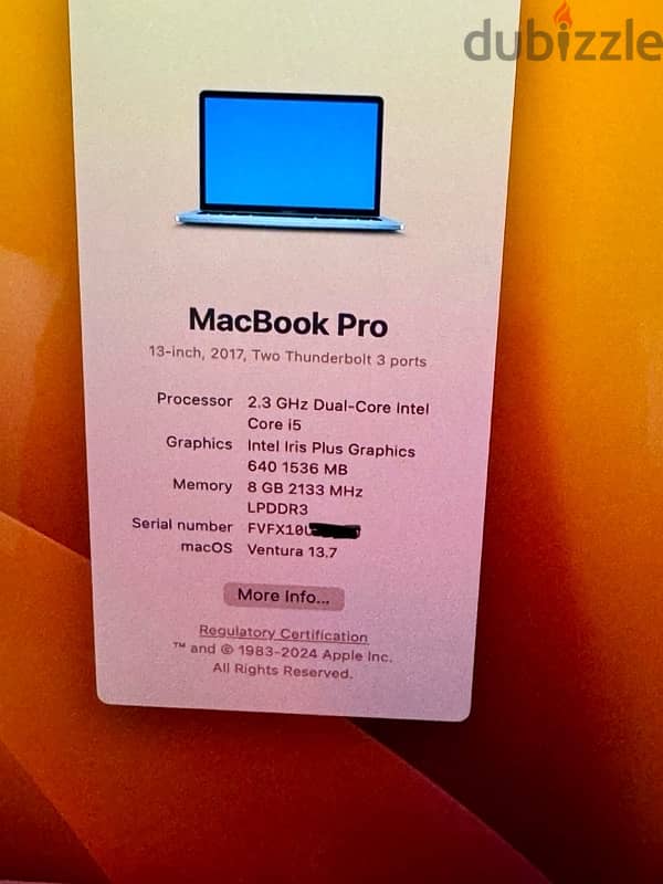 Macbook Pro 13.3 Retina 8gb 128gb BCC 434 2